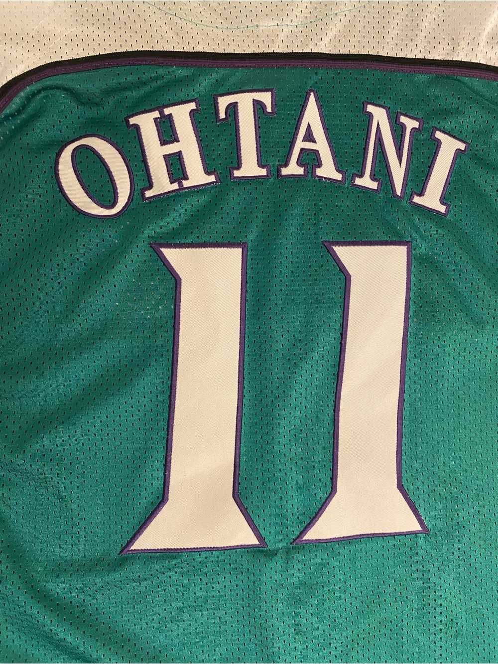Hokkaido Men’s Nippon-Ham Green White Baseball Jersey 2016 Ohtani Size XL - Picture 6 of 7